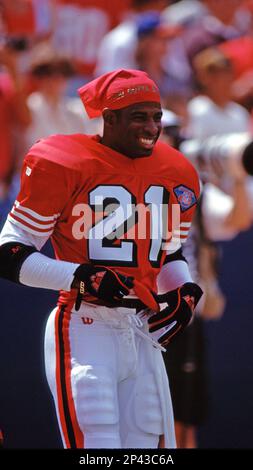 その他 DEION SANDERS 49ers #21 San Francisco 49ers CB #21 Deion Sanders Print - August 1994. Art