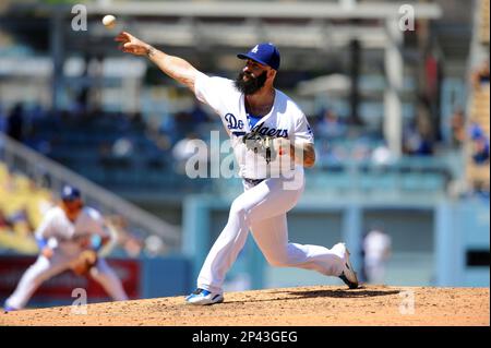 03 September 2014: Los Angeles Dodgers Pitcher Pedro Baez (52) [4014]  during a Major League Baseball game between the Washington Nationals and  the Los Angeles Dodgers at Dodger Stadium in Los Angeles