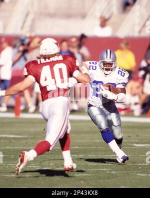 NFL FILE: Pat Tillman (40) of the Arizona Cardinals and Emmitt Smith (22)  of the Dallas Cowboys. (Sportswire via AP Images Stock Photo - Alamy