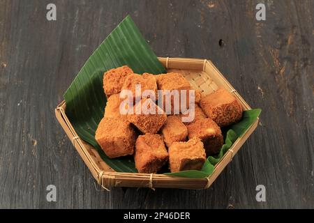 Tahu Sumedang, West Java Popular Street Food of Deep Fried Bean Curd from Sumedang, West Java, Indonesia Stock Photo