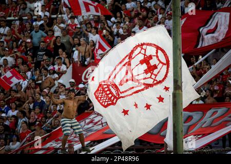 Buenos Aires, Argentina. 05th Mar, 2023. Huracan Fans seen during a match between Huracan and San Lorenzo as part of Liga Profesional de Futbol 2023 at Tomas Duco Stadium. (Final score: Huracan 1 - 1 San Lorenzo Credit: SOPA Images Limited/Alamy Live News Stock Photo