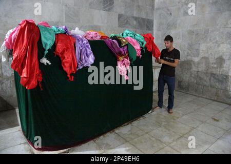 Tomb of Sheikh Adi ibn Musafir in Lalish, Kurdistan, Iraq Stock Photo