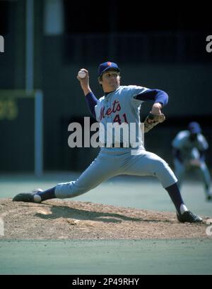New York Mets Tom Seaver(41) in action during a game from his 1975 season. Tom  Seaver played for 20 years with 4 different teams, was a 12-time All-Star,  1967 National League Rookie of the Year ,National League Cy Young Award  winner in 1969, 1973