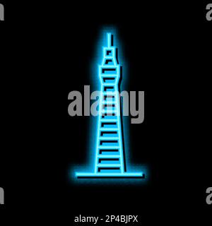 gas tower neon glow icon illustration Stock Vector Image & Art - Alamy