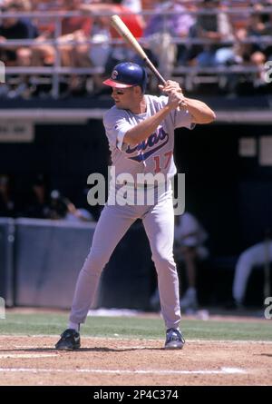 Mark Grace of the Chicago Cubs in the field during a game at