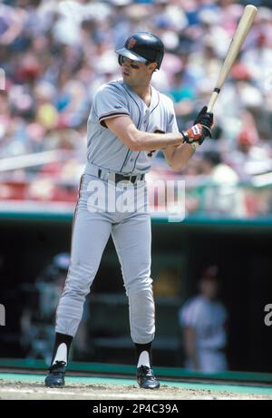 San Francisco Giants Will Clark (22) in action during a game at Veterans  Stadium in Philadelphia, Pennsylvania. Will Clark played for 15 years with  4 different teams.(AP Photo/David Durochik Stock Photo - Alamy