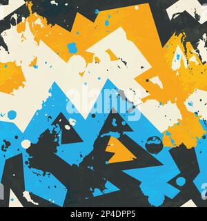 colored grunge seamless pattern Stock Vector