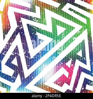 bright geometric seamless pattern Stock Vector