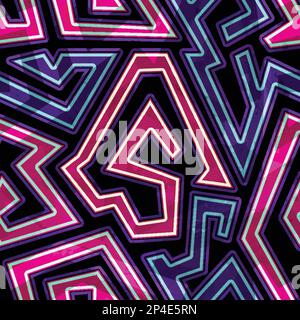 Violet spirals. Seamless pattern. Stock Vector