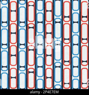 Blue chain seamless pattern. Stock Vector