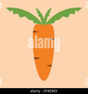 Carrot icon and fill icon vector illustration design Stock Vector