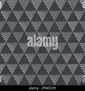 Monochrome triangles. Seamless pattern. Stock Vector