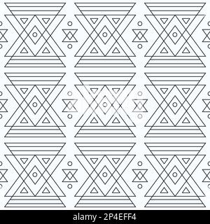 Monochrome marking triangles seamless patter Stock Vector