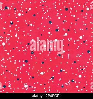 Red points seamless pattern. Stock Vector