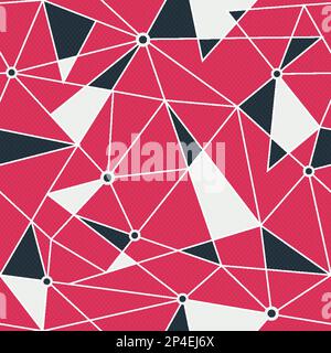 Red triangle seamless pattern Stock Vector