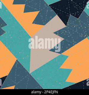 Marking geometric seamless pattern Stock Vector