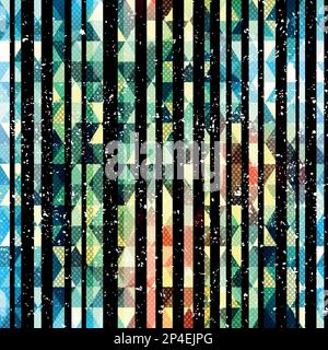 Grunge stripes texture. Stock Vector