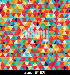 Colored triangle seamless pattern. Stock Vector