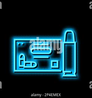 ammo box neon glow icon illustration Stock Vector Image & Art - Alamy