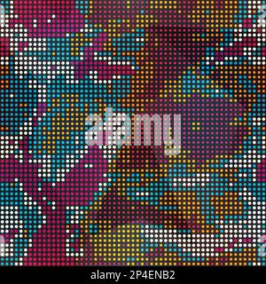 Colored points seamless pattern Stock Vector