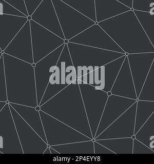 Monochrome technology triangle seamless pattern. Stock Vector