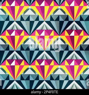 bright diamonds seamless pattern Stock Vector