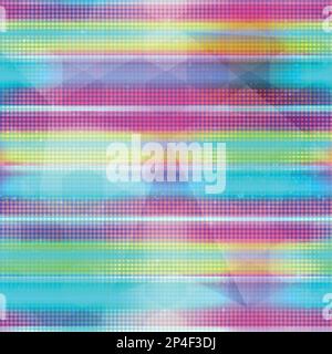 Retro rainbow seamless texture Stock Vector