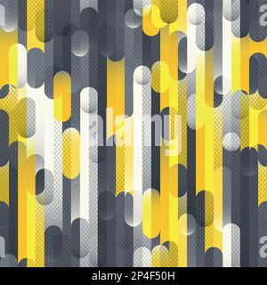 Tech geometric seamless pattern Stock Vector