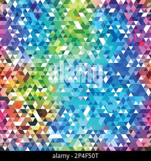 bright triangle seamless texture Stock Vector