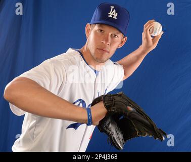 LOS ANGELES, CA - APRIL 14: Dodgers pitcher Clayton Kershaw with his wife,  Ellen, and children (from left) Chance, Charley, Cali and Cooper on opening  day on April 14, 2022 at Dodger