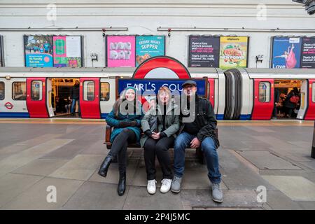 Earl's Court tube, London Stock Photo