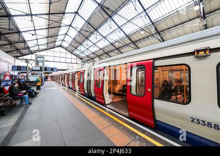 Earl's Court tube, London Stock Photo