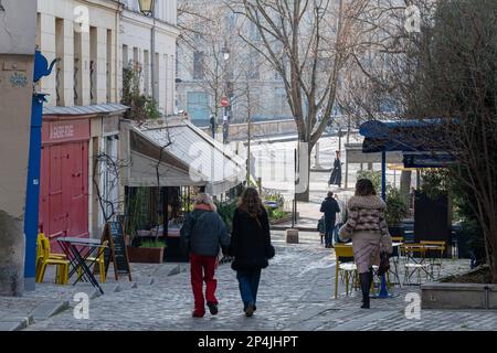 Rue Des Barres, Marais, Paris, France. Stock Photo