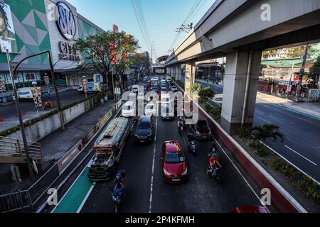 Manila, Manila, The Philippines. 6th Mar, 2023. Fewer jeepneys are seen during rush hours in downtown Manila, amid the nationwide 7-day strike against the government's transport modernisation programme which aims to replace old vehicles. Credit: ZUMA Press, Inc. Credit: ZUMA Press, Inc./Alamy Live News Stock Photo