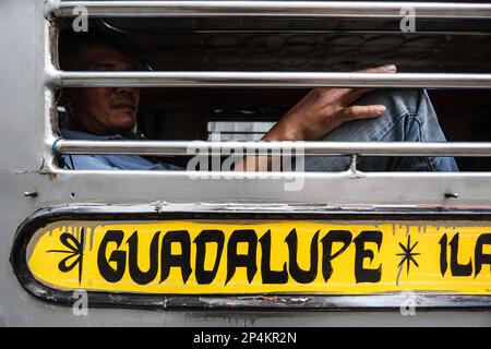 Manila, Manila, The Philippines. 6th Mar, 2023. A driver taking part in a strike rests inside his jeepney in downtown Manila, amid the nationwide 7-day strike against the government's transport modernisation programme which aims to replace old vehicles. Credit: ZUMA Press, Inc. Credit: ZUMA Press, Inc./Alamy Live News Stock Photo