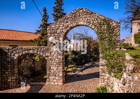 CROATIA : CASTLE TRSAT - RIJEKA Stock Photo