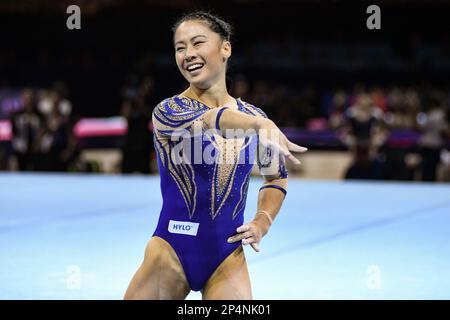 Kim Bui (Germany, Bronze Medal). European Championships Munich 2022: Artistic Gymnastics, Women's Team Finals Stock Photo