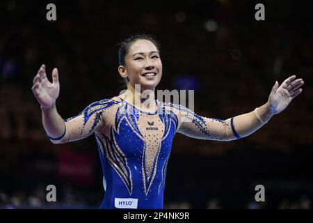 Kim Bui (Germany, Bronze Medal). European Championships Munich 2022: Artistic Gymnastics, Women's Team Finals Stock Photo