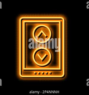 screen scroll neon glow icon illustration Stock Vector