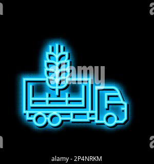 wheat quality assessment neon glow icon illustration Stock Vector Image ...