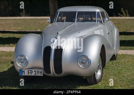 Chantilly, France - September 03 2016: BMW 328 Kamm Coupe is a sports car made by BMW in 1940. Stock Photo