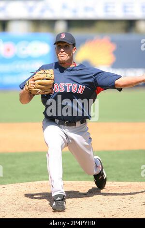 Boston Red Sox Daisuke Matsuzaka during Game 6 of the American League  Championship baseball series Saturday, Oct. 20, 2007, at Fenway Park in  Boston. (AP Photo/Winslow Townson Stock Photo - Alamy