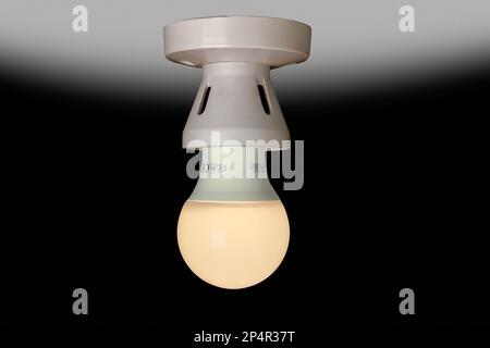 Ceiling lamp holder Stock Photo