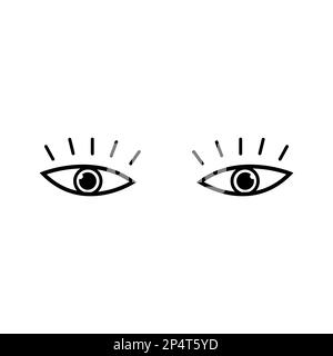 Eye icon or logo isolated sign symbol vector illustration - Collection of high quality black style vector icons Stock Vector