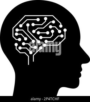 Human mind thinking, isolated icon Stock Vector Image & Art - Alamy