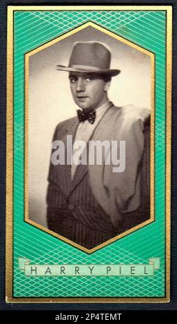 Portrait of Harry Piel  - Vintage German Cigarette Card 01 Stock Photo