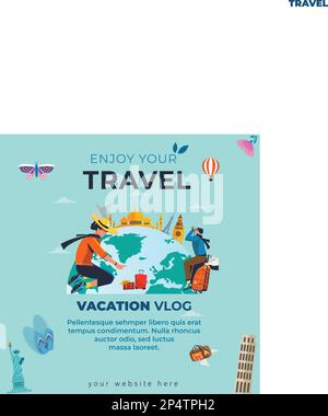 World Tourism Day. Travel concept Stock Vector