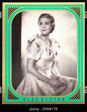 Portrait of Else Elster - Vintage German Cigarette Card Stock Photo - Alamy
