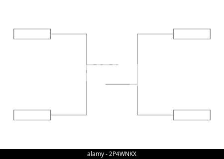 Playoff Table Pattern Without Text Bracket sport tournament, blank elimination event sign, playoff match ...
