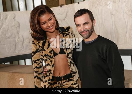 Nicolas Ghesquiere Zendaya Attend Louis Vuitton Editorial Stock